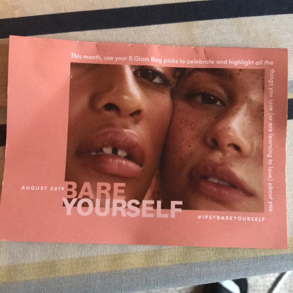 New Ipsy August and September glam bags unopened.